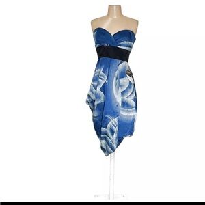 NWT Size 6 BCBG strapless silk dress